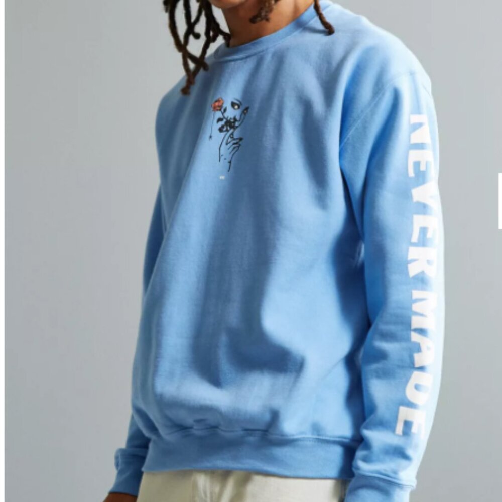Never Made Rosa Crew Neck Sweatshirt Size S